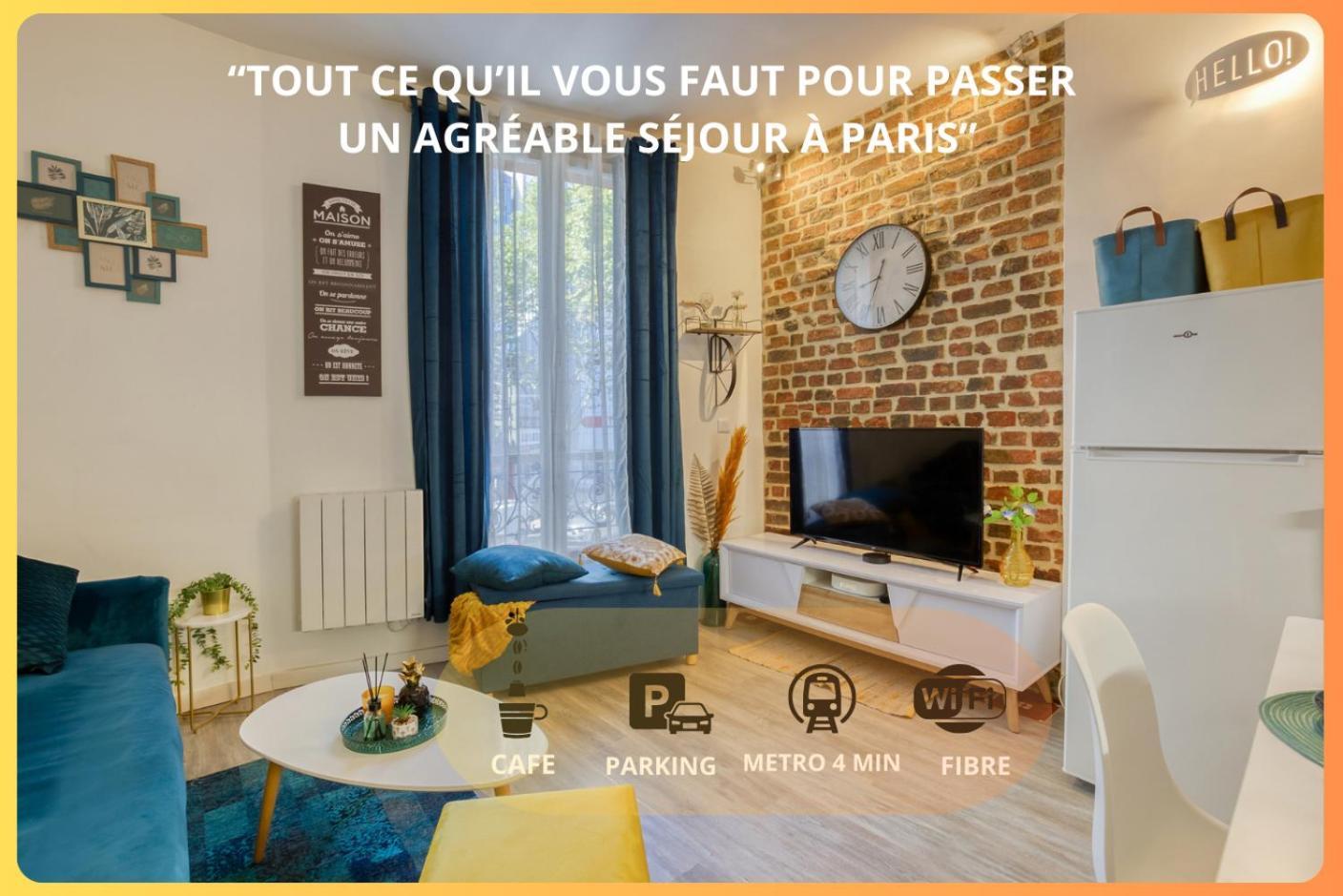 Escale A Paris Metro & Parking Leilighet Saint-Ouen  Eksteriør bilde